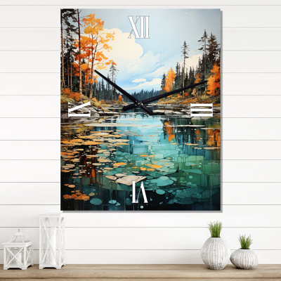 Bold Landscape Canada Emerald Wilderness IV - Canada Wall Clock