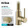 KRAUS Bolden 2-In-1 Commercial Style Pull-Down Single Handle Water Filter Kitchen Faucet In Spot-Free With Purita 2-Stage Under-Sink Filtration System