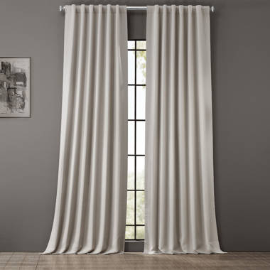 Olivia Signature Velvet Curtains, Blackout Curtains for Living Room Large  Window Single Panel