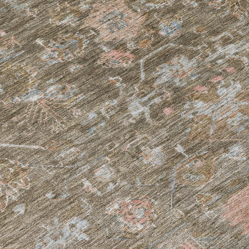 Machine Washable Indoor/Outdoor Bingel ACN2323 Global Rug, Rectangle 5' x 7'6"