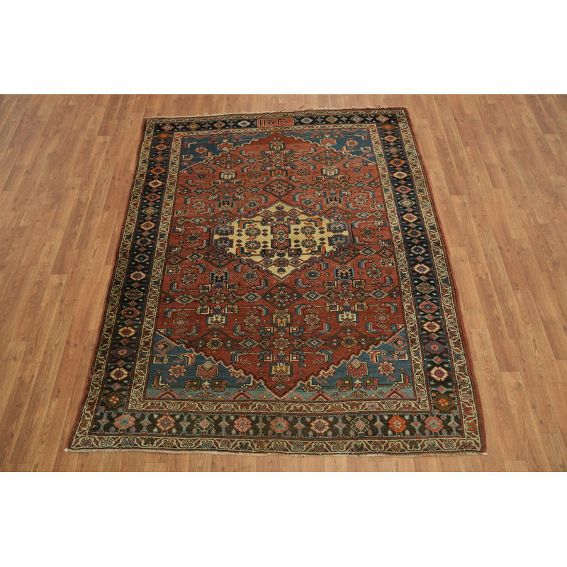 Tapis traditionnel en laine à teinture végétale 5 x 7