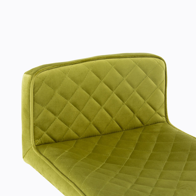 Tabouret pivotant à hauteur réglable Aldegonde Zariyah, Vert
