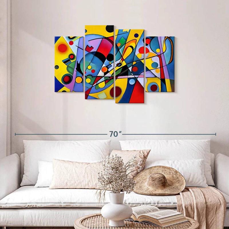 Avery Emulation of Abstract Kandinsky I, H 27 po x l 43 po