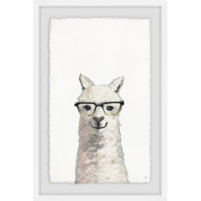 Llama Professor - Single Picture Frame Print