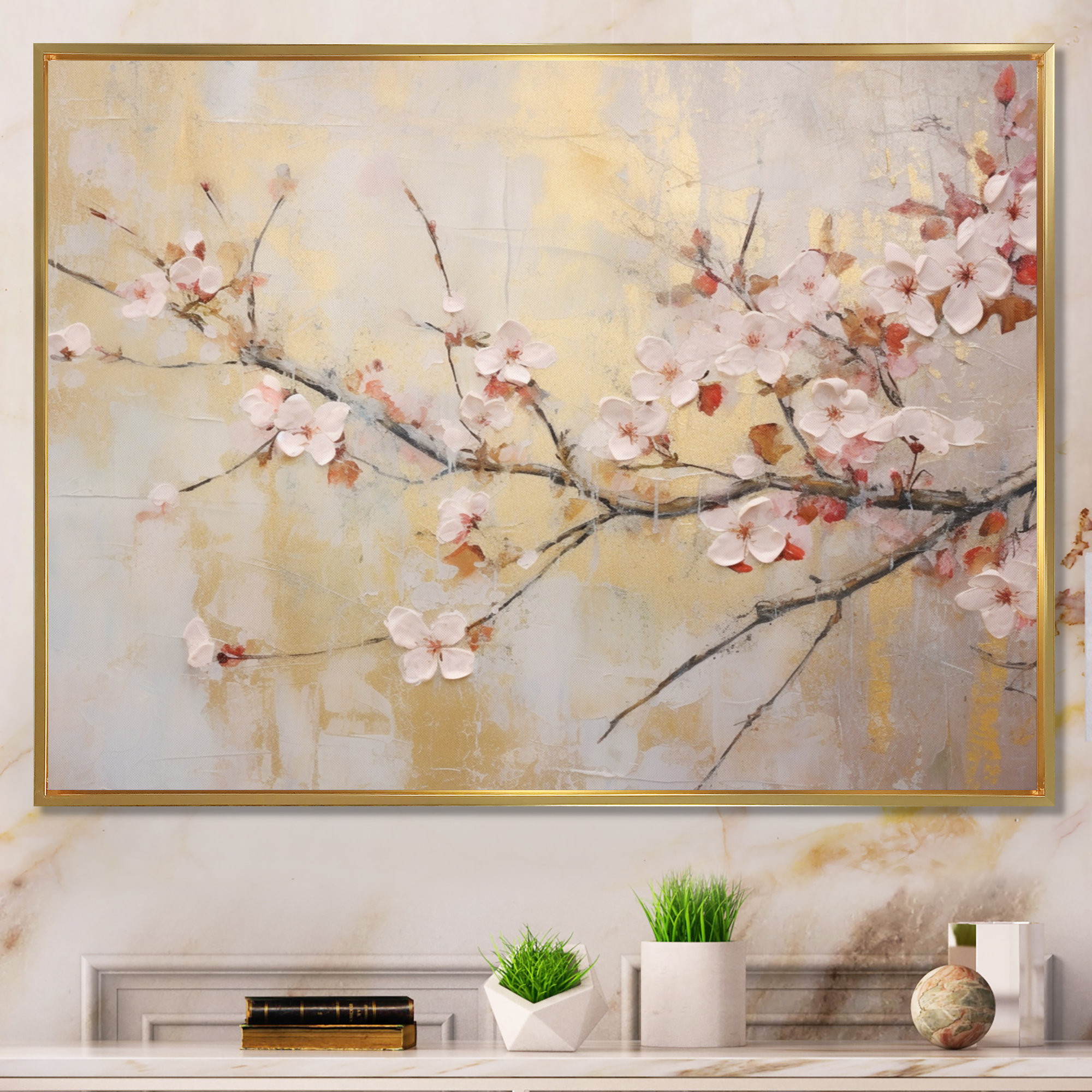 Red Barrel Studio® Apple Blossom Harmony III Framed On Canvas Print ...