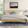 Blomquist Solid Wood Platform Bed with Rattan Inset Headboard