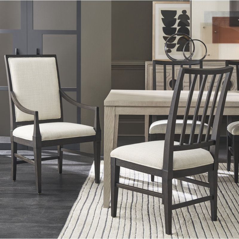 Coalesce Solid Wood Slat Back Armchair, Black