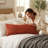 Earth Embroidered Linen Reversible Throw Pillow-15824961