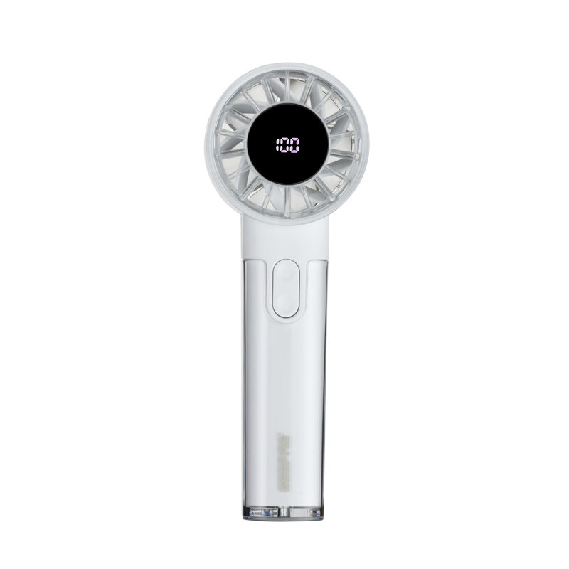 GEEPAS Rechargeable Fan | Mini Digital Portable USB Fan for Travel Camping Office Outdoor Women | Handheld 3000mAh 100 Level Wind Speed Quiet Mode 10Hr Run Time | 2 Year Warranty