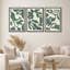 «Green Botanical Shapes Modern Cutout Triptych», reproduction d'art encadrée sur toile, 3 pièces-1272485110-1272485106-1272485109