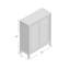 Ayden Solid Bamboo Wood Freestanding Bathroom Cabinet