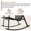 Chaise berçante d'extérieur en métal