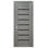 Porte intérieure stratifiée moderne en wengé frappé Domino 01 24 po x 80 po