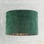 Velvet Lamp Shade With Peacock Feather Inner By-2024474664