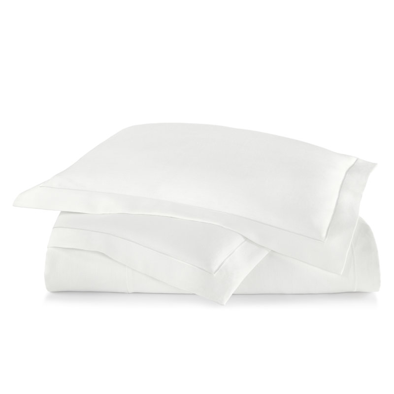 Housse de couette en lin Rio, Housse de couette pour grand lit, Blanc