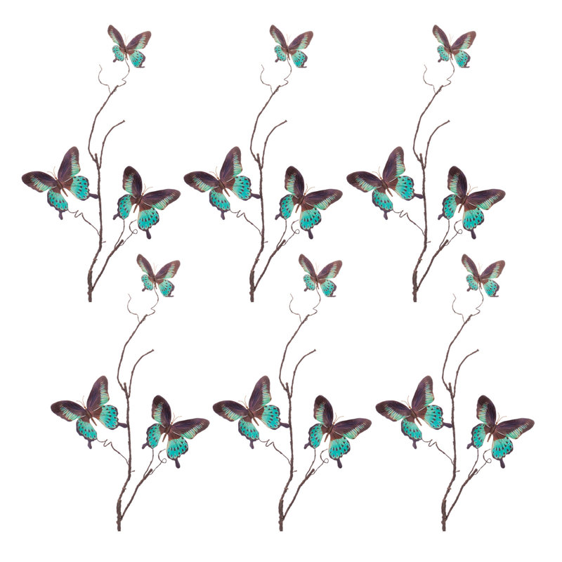Brindille papillon, Mauve / bleu sarcelle