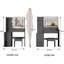 Meuble-lavabo de 41 po avec tabouret de chevet 41 po