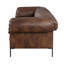 Jaron Mocha Top Grain Leather Sofa