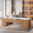 85.8-Inch L-Shaped Executive Desk-1737358827