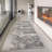 Rug Branch Joni 2' x 6' (2'3" x 5'11") Grey/Beige Stone Mosaic Indoor Runner Rug, Contemporary, Low Pile, Stain-Resistant Hallway Carpet - Entryway, Mudroom, Bedroom, and Kitchen-867582157