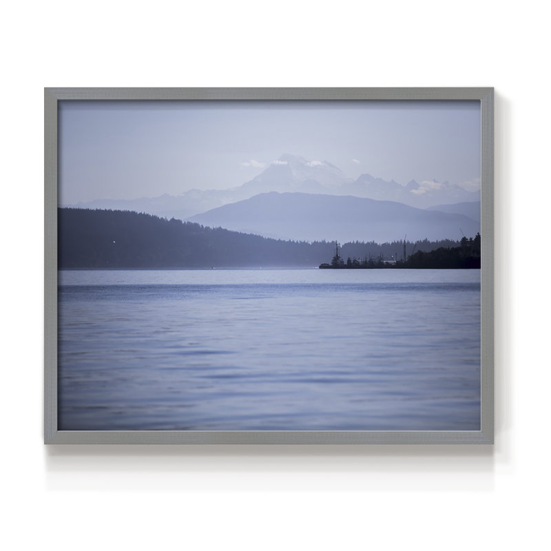 Blue Serenity -Framed Print - Restickable, Gray, 16" H x 20" W