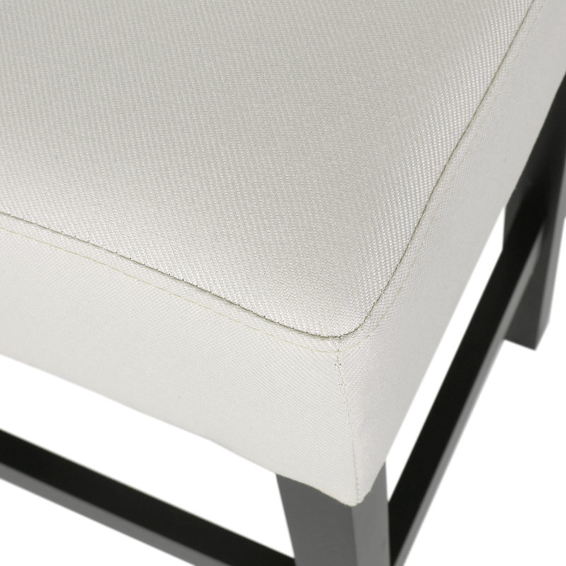 Ensemble de 2 tabourets de bar sans dossier de 26,75 po de hauteur, Blanc