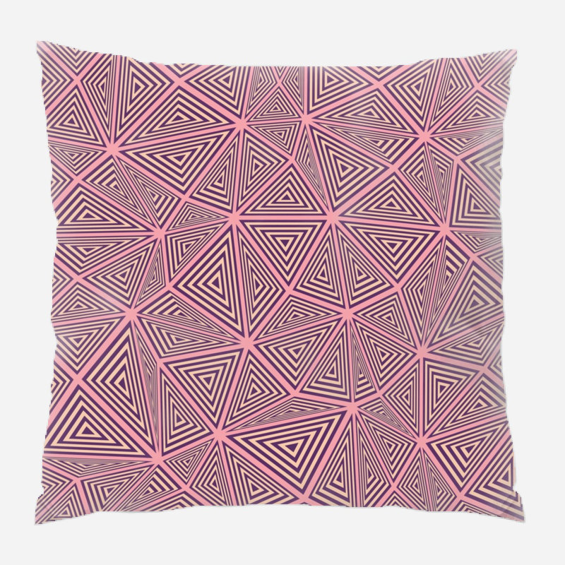 Coussin décoratif triangulaire