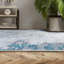 Tapis bleu abstrait en chenille tissé à la machine Penstarre-1767716120