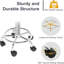 Backed Adjustable Height Ergonomic Lab Stool with Footrest
