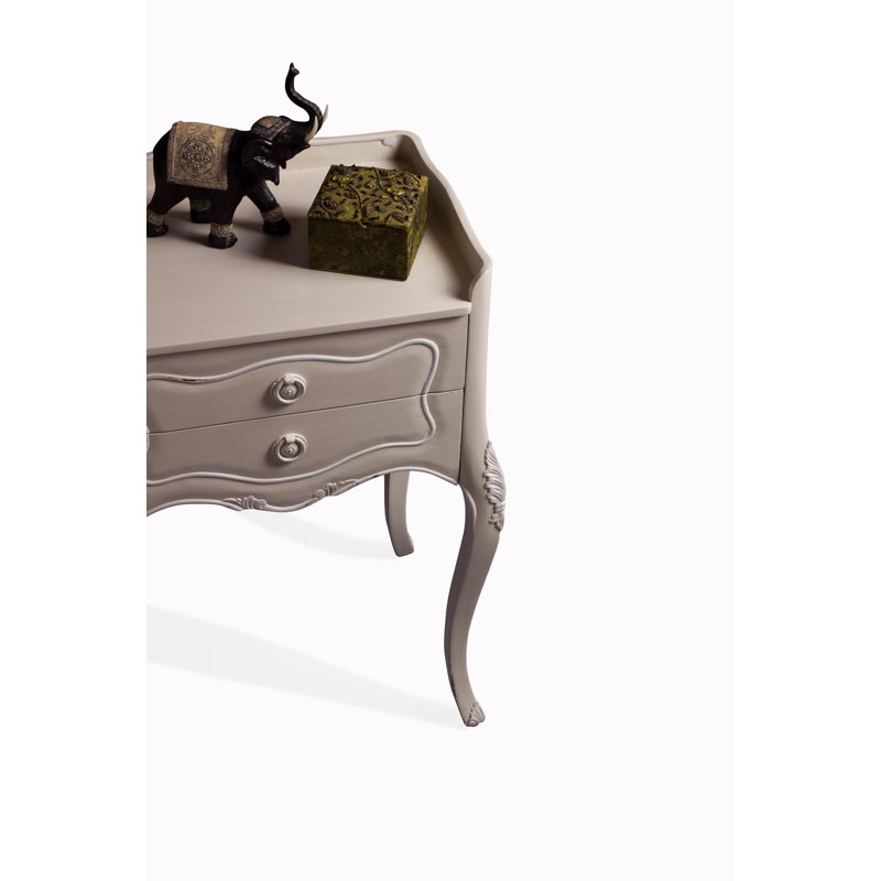 47cm W Solid Wood Bedside Table