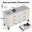 Commode double 6 tiroirs en bois robuste-1367436732