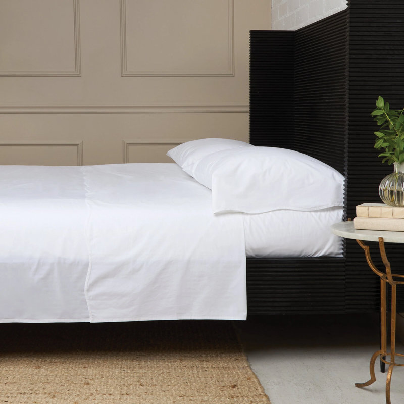 Skylar Sheet Set, Twin Sheet Set with 1 Pillowcase, White