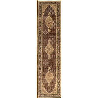 Bidjar Hand Woven Silk and Wool Oriental Area Rug