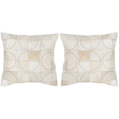 Coussin décoratif en cuir