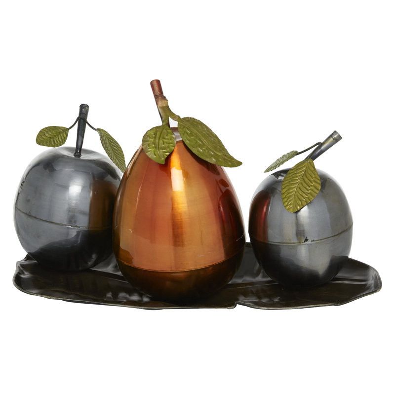 Food & Beverage Figurines & Sculptures, 10.65" H x 21.55" W x 14.05" D, Orange