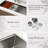 Spacious Single Bowl Undermount Workstation Kitchen Sink with Integrated Ledge Track System for Efficient Meal Preparation