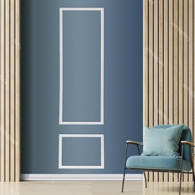 Ready to Assemble Wall molding kit Pieces, All Edges precut, Factory Primed Wall molding Pieces to Make 1 Upper 1 Bottom Frames P-18