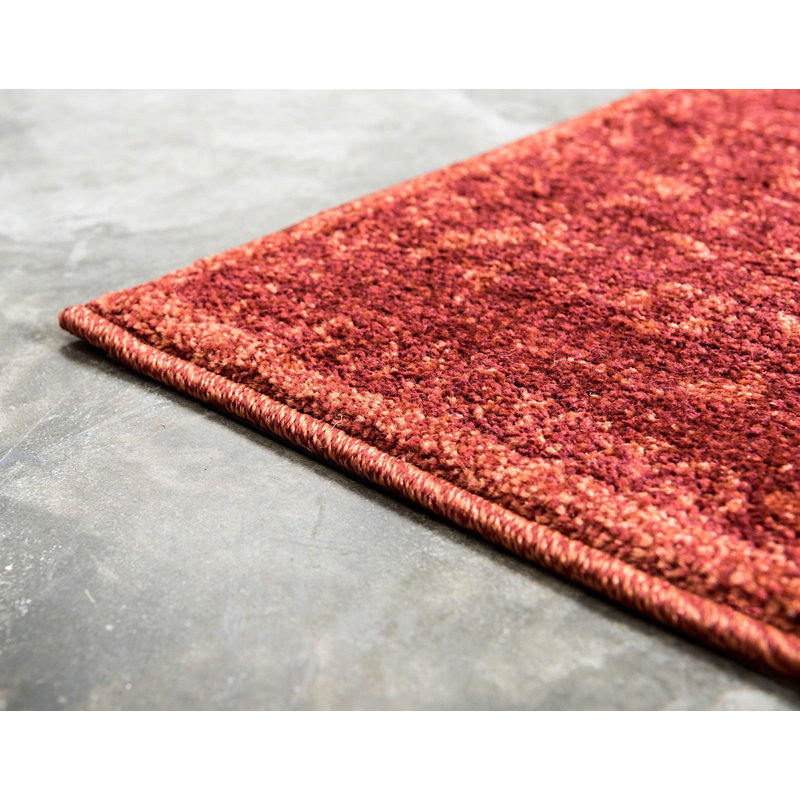 Tapis de style oriental rouge Amika, Rectangle 5 pi x 8 pi