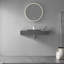 Salle de bain murale ou de comptoir 40 po avec surface solide et carrée classique-67799882