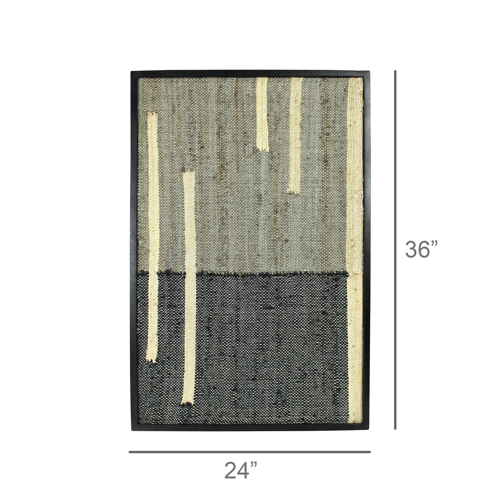 Lines On Dark Woven Wall Art