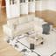 Canapé modulaire rembourré Bodie avec fauteuil inclinable réversible et coussins-114863567
