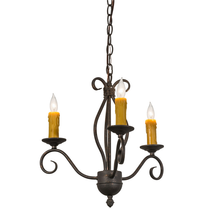 Style bougie classique/traditionnel 3 lumières lustre Grissom