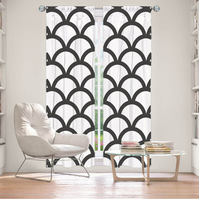 Paire de rideaux obscurcissant en polyester Eleftheria