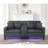 PVC Fabric Sofa with LED Lights