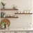 Miami 36" Floating Shelves, Wooden Wall Mounted Shelves, 6 inches Depth, Set of 3-130511536