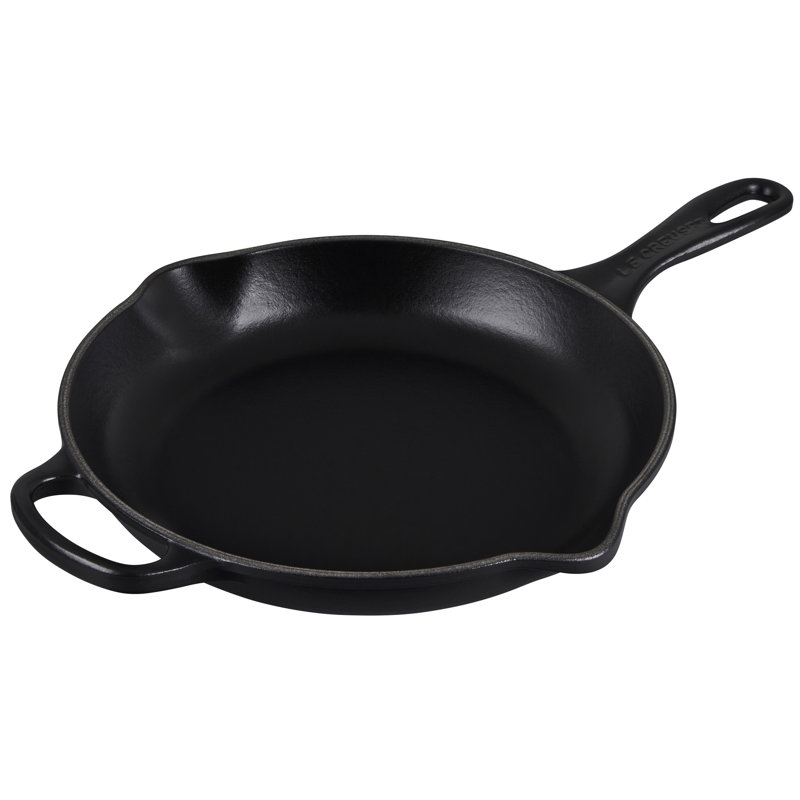 Le Creuset Enameled Cast Iron Skillet, 10.25", Licorice