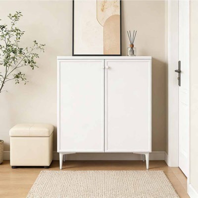 French-style partitioned shoe storage cabinet