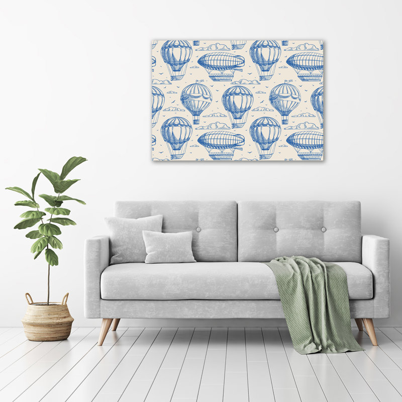Balloons And Airships - No Frame Print on Glass
