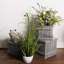 Bambou artificiel en pot et herbe-1928740262