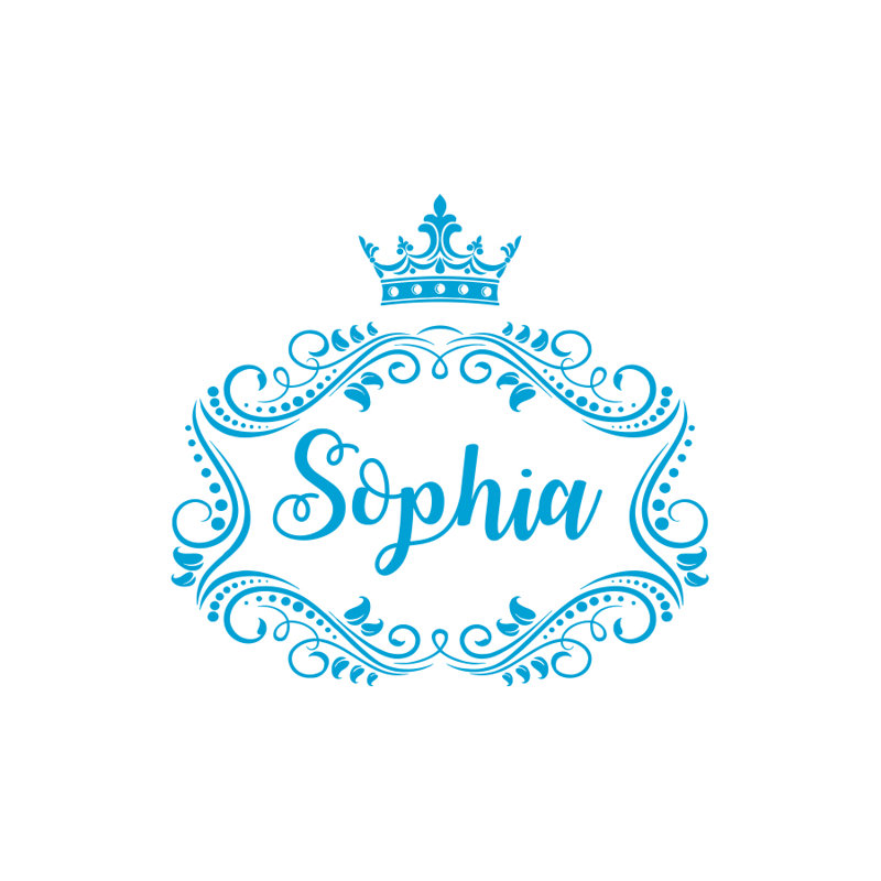 Adhésif décoratif princesse «Nursery», Oui, Bleu glacier